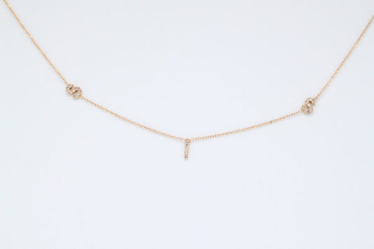 Diamond Initial Necklace