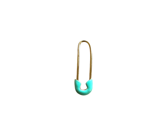 Enamel Safety Pin Earring