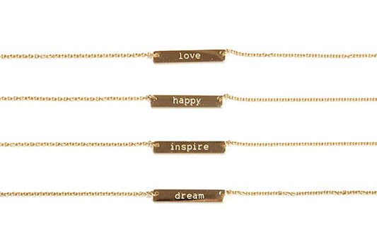 FabFitFun X JN Tag Necklace