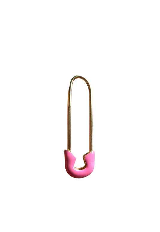 Enamel Safety Pin Earring