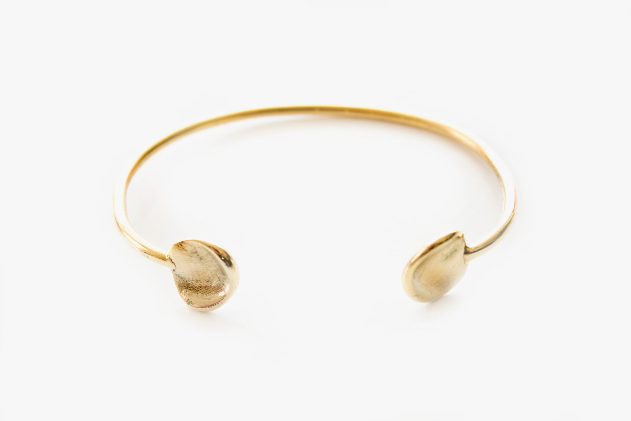 Fingerprint Cuff Bracelet - Yellow Gold