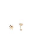 Load image into Gallery viewer, Sun and Palm Tree Studs
